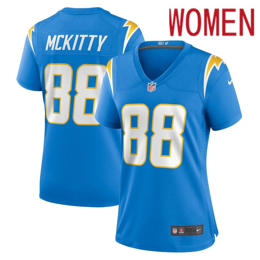 Women Los Angeles Chargers 88 Tre McKitty Nike Powder Blue Nike Game NFL Jersey